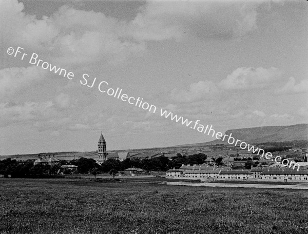 GENERAL VIEW SHOWING CATHEDRAL & MOUNTAINS